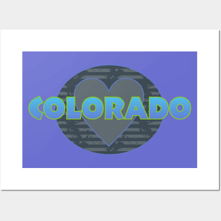 Colorado Heart Posters and Art